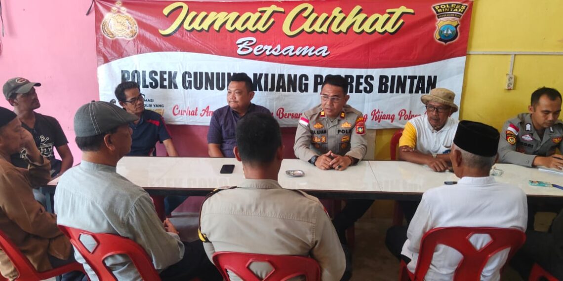 Polsek Gunung Kijang Gelar Jumat Curhat, Tampung Aspirasi Warga Kelurahan Kawal