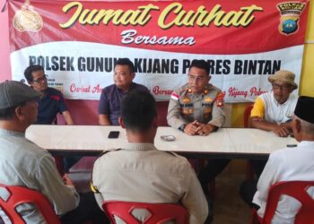 Polsek Gunung Kijang Gelar Jumat Curhat, Tampung Aspirasi Warga Kelurahan Kawal