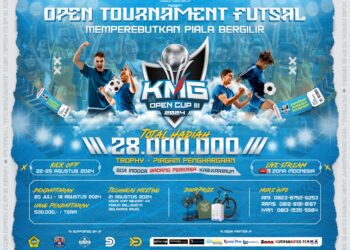 Open Tournament Futsal KMG Cup III Mulai Diserbu Pendaftar! Slot Peserta Hanya 54 Tim