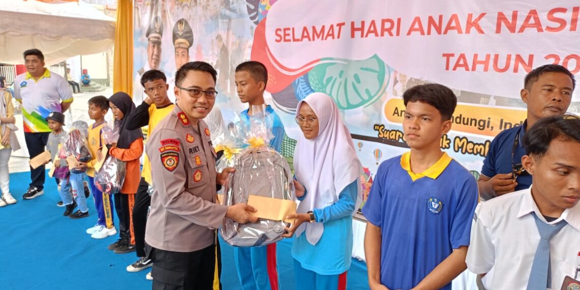 Polres Bintan Terima Penghargaan pada Peringatan Hari Anak Nasional 2024
