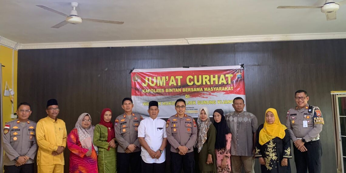 Jumat Curhat Polres Bintan Jadi Wadah Aspirasi dan Kolaborasi dengan Masyarakat Gunung Kijang