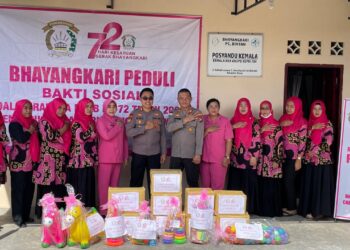 Bhayangkari Cabang Bintan Berikan Vitamin A untuk Balita dalam Rangka Peringatan HKGB ke-72