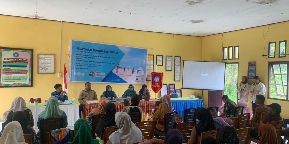 Masyarakat Natuna Antusias Ikut Pelatihan Pembuatan MPASI yang Digagas MMI – UGM