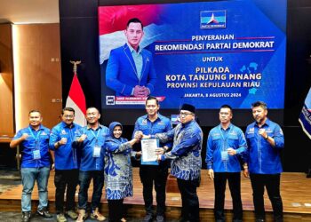 Rahma-Rizha Resmi Diusung Demokrat dalam Pilkada Tanjungpinang 2024