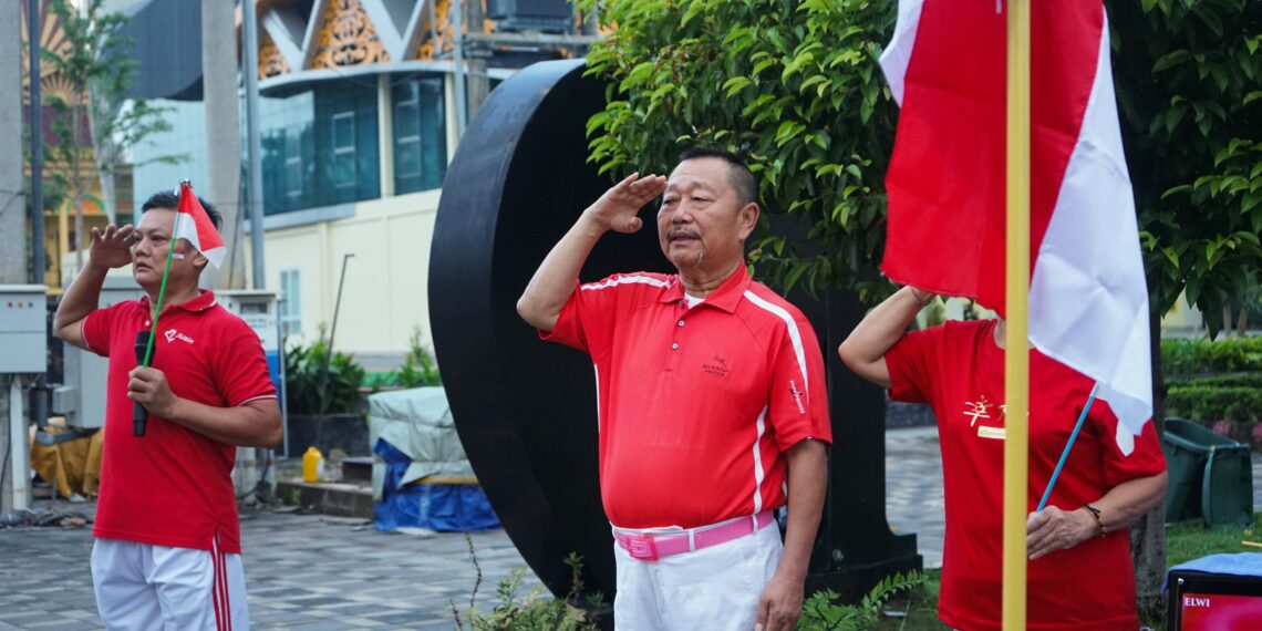 Ketua Komisi I DPRD Kepri, Bobby Jayanto, Rayakan HUT ke-79 RI Bersama Grup Senam Ai Sin