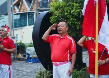 Ketua Komisi I DPRD Kepri, Bobby Jayanto, Rayakan HUT ke-79 RI Bersama Grup Senam Ai Sin