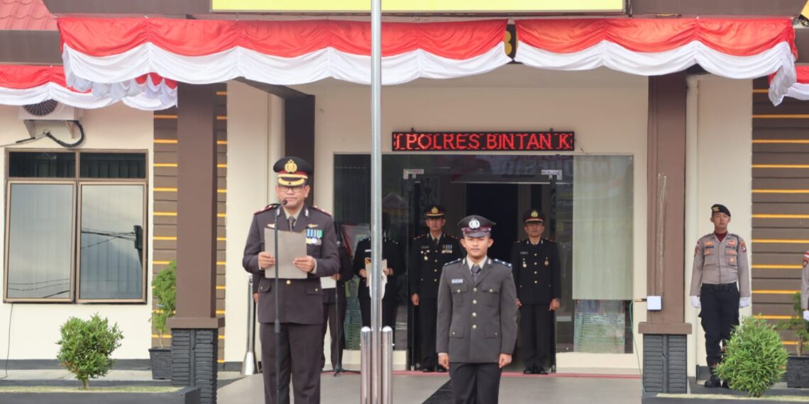 Polres Bintan Gelar Upacara Peringatan Hari Kemerdekaan RI ke-79 dengan Khidmat di Lapangan Bhayangkara