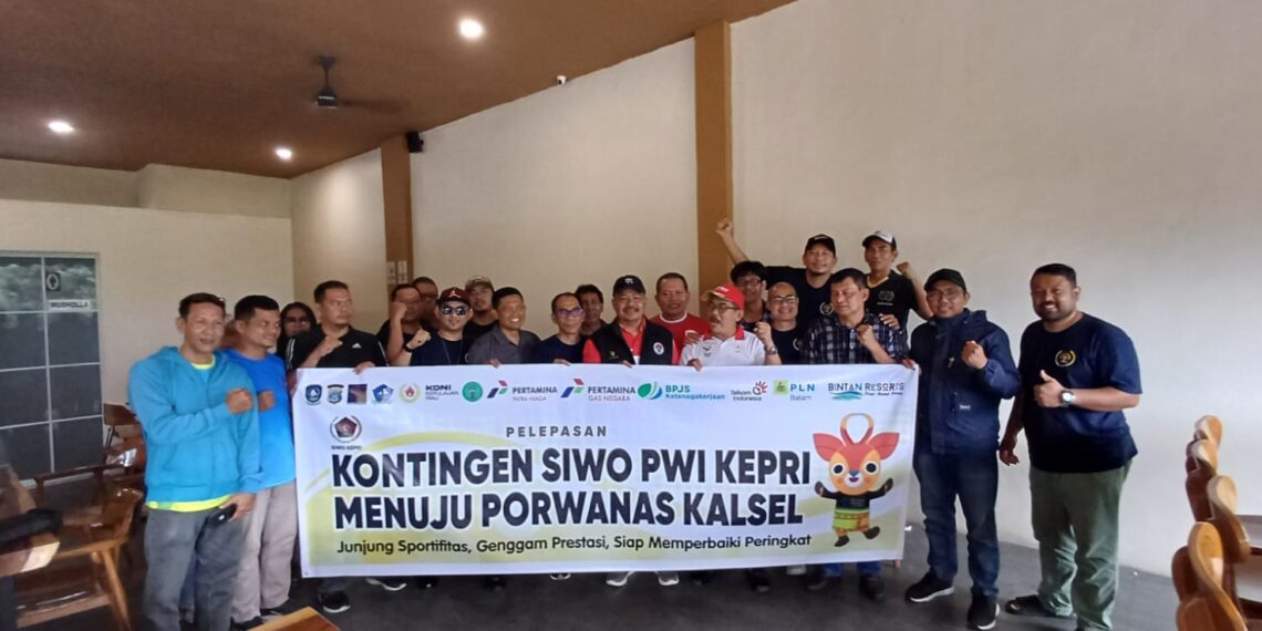 Gubernur Kepri Lepas Kontingen PWI Menuju Porwanas XIV di Banjarmasin