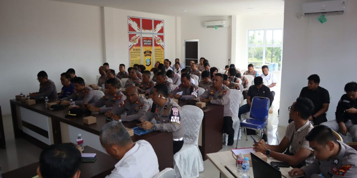 Polres Bintan Siapkan Pengamanan Pilkada Serentak 2024 Lewat Latihan Pra Operasi Mantab Praja
