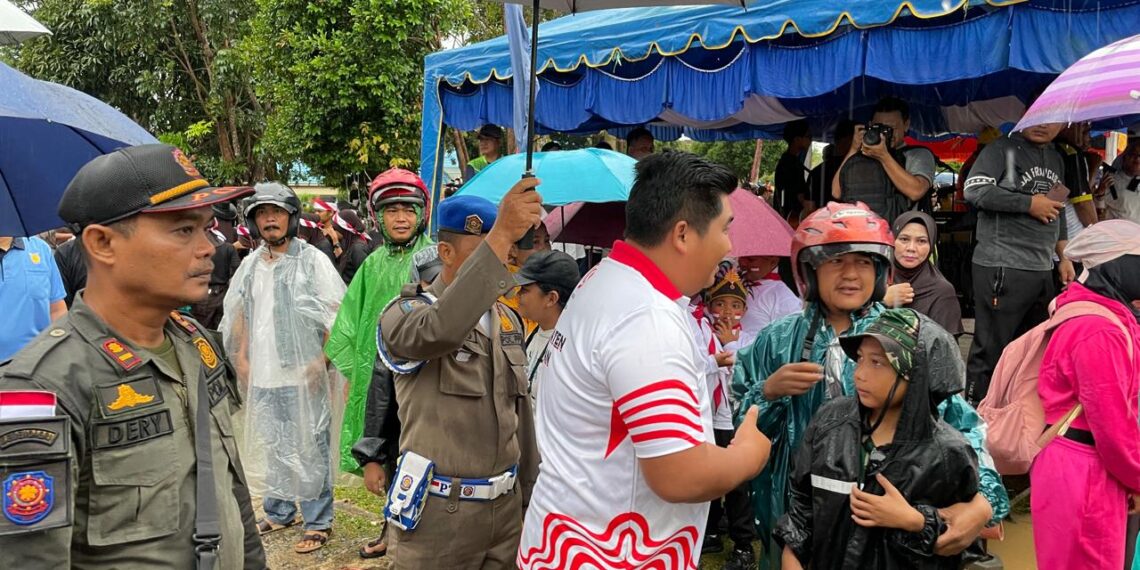 Polres Bintan Kerahkan 80 Personel Amankan Lomba Gerak Jalan HUT RI Ke-77 di Tanjung Uban