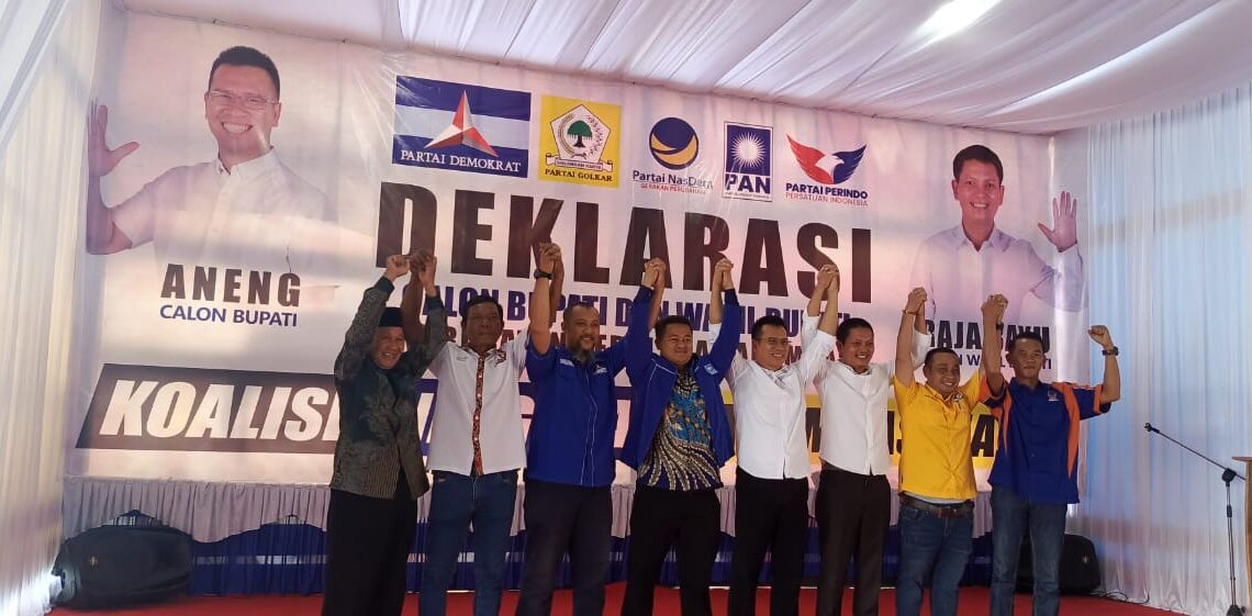 Tiga Ratus Lebih Relawan dan Simpatisan Hadir di Deklarasi Aneng -Raja Bayu Di Jamaja