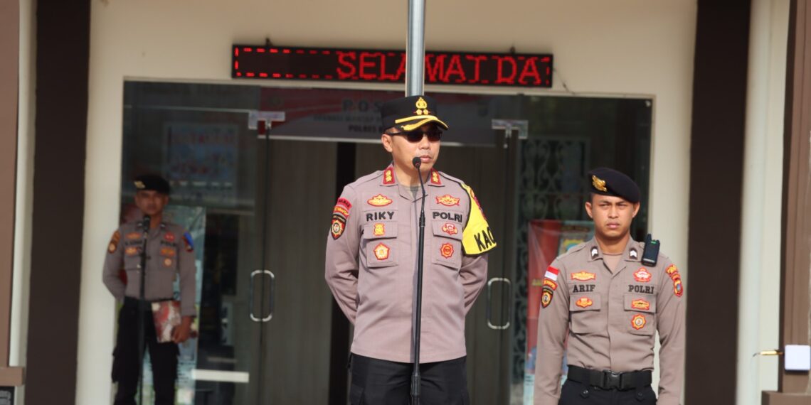 Kapolres Bintan Pimpin Apel Pagi, Tekankan Disiplin dan Larangan Keras Terhadap Narkoba, TPPO, dan Judi