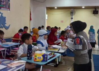 Polres Bintan Gelar Lomba Mewarnai untuk Anak TK dan PAUD Sambut HUT Lalu Lintas ke-69