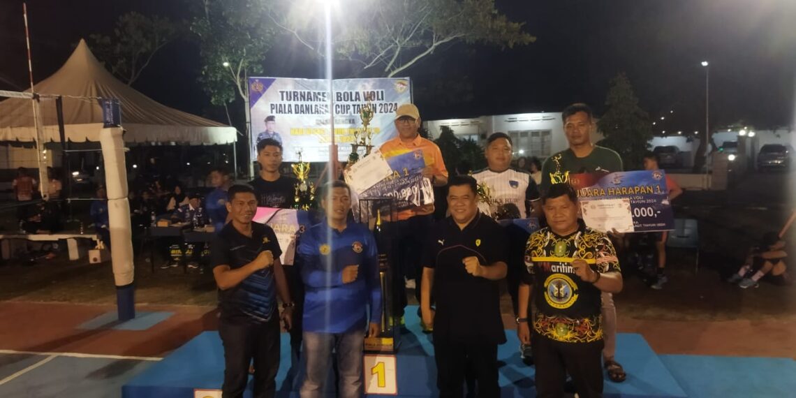 Tim Bola Voli Polres Bintan Raih Juara 1 di Turnamen Danlanal Bintan Cup 2024