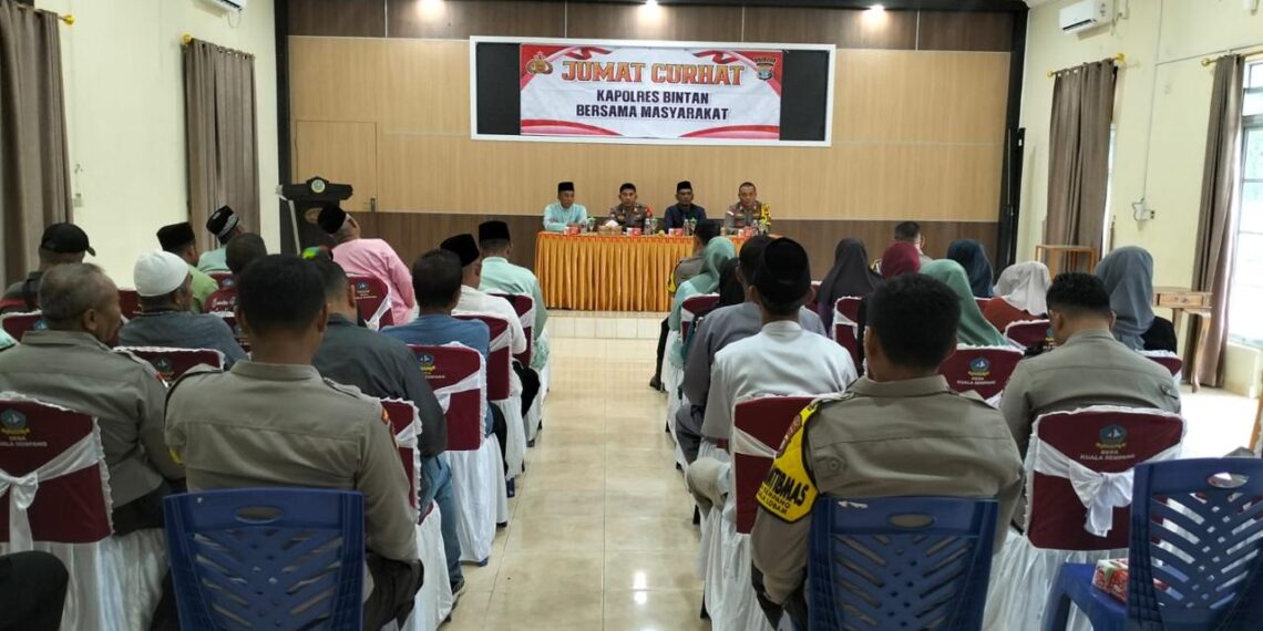 Polres Bintan Gelar Jumat Curhat: Tampung Aspirasi Masyarakat dan Bahas Isu Kamtibmas