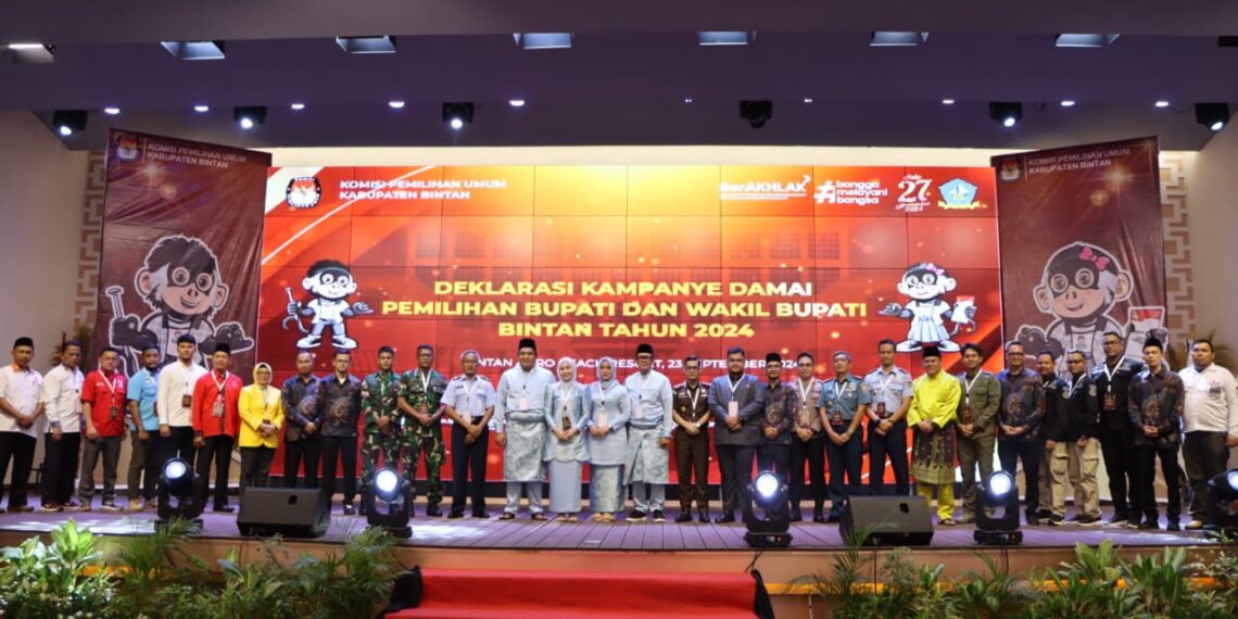 Kapolres Bintan Hadiri Deklarasi Kampanye Damai Pemilihan Bupati dan Wakil Bupati 2024