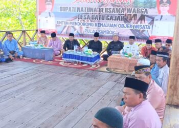 Kunjungi Sebala, Bupati Natuna Wan Siswandi Dorong Percepatan Pembangunan serta Kelestarian Kearifan Lokal