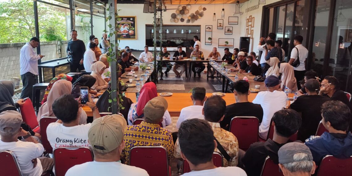 Jelang Masa Kampanye, Kapolres dan Dandim 0318/Natuna Kunjungi Posko Induk Tim Pemenangan Paslon No Urut 2 WS-RH