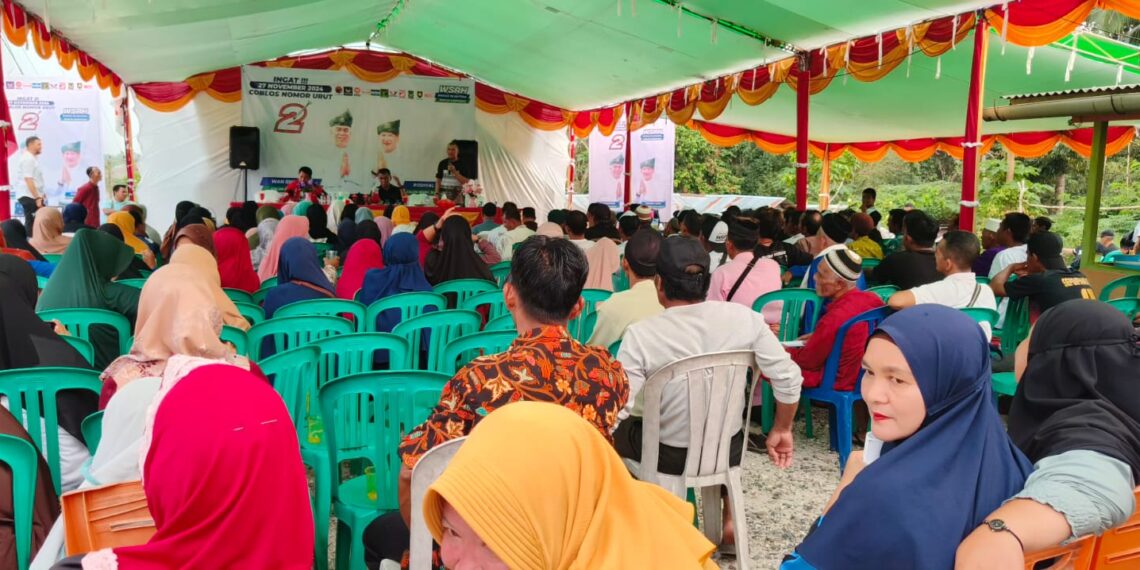 Sangat Meriah ! Masyarakat Sambut Kampanye Pasangan WS-RH di Batu Gajah