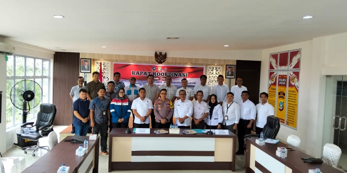 Polres Bintan Gelar Rapat Koordinasi Penanganan Masalah BBM Biosolar Bersubsidi