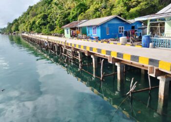 Proyek Pelantar Beton Desa Keramut Rampung Dikerjakan