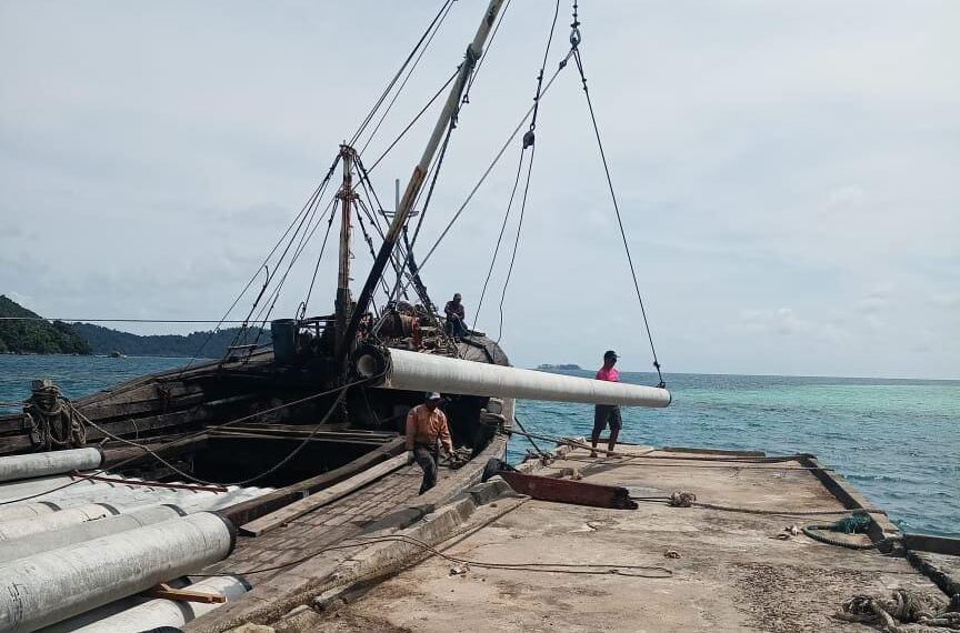 Konsultan dan KPA DishubLH Anambas Bantah Pekerjaan Pelabuhan Air Sungkit Belum di laksanakan, Ini Penjelasnya!
