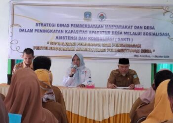 Dinas PMD Anambas Berikan Pembinaan ke Aparatur Desa lewat Sosialisasi SAKTI