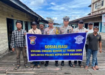 Kasatlantas Polres Anambas Sosialisasikan Tertib Lalu Lintas bersama POTA