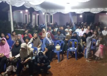 Meski Bertepatan dengan Laga Kualifikasi Piala Dunia, Warga Sumber Rejo Tetap Padati Kampanye Rahma-Rizha