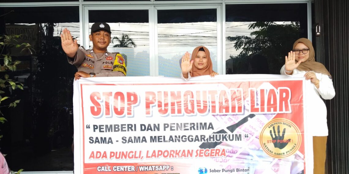 Polsek Gunung Kijang Sosialisasikan Saber Pungli, Tekan Pungutan Liar di Wilayah Toapaya Selatan