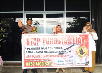 Polsek Gunung Kijang Sosialisasikan Saber Pungli, Tekan Pungutan Liar di Wilayah Toapaya Selatan