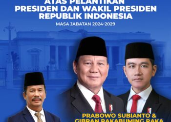 Muhammad Rudi Ucapkan Selamat atas Pelantikan Prabowo-Gibran sebagai Presiden dan Wakil Presiden RI