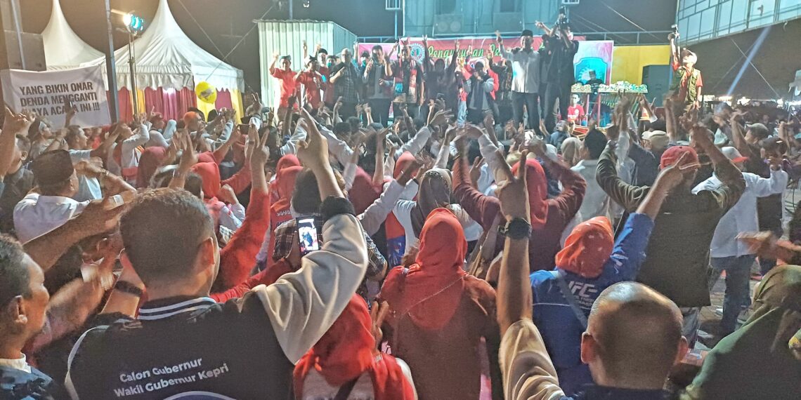 Paslon Gubernur dan Wakil Gubernur Kepri Nomor Urut 2, HMR-Rafiq, Disambut Meriah di Batam