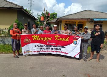 Polsek Jajaran Polres Bintan Wujudkan Rasa Aman Melalui Program Minggu Kasih dan Pengamanan Tempat Ibadah