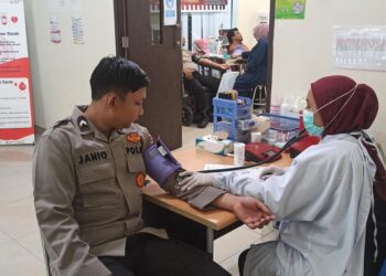 Polres Bintan Gelar Donor Darah Sambut HUT Humas Polri ke-73
