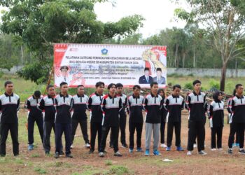 Kapolres Bintan Hadiri Upacara Pembukaan Pelatihan Outbound Bela Negara untuk Remaja Masjid se-Kabupaten Bintan