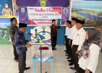 Sukseskan Pilkada Serentak 2024, Panwascam Pulau Laut Lantik 5 Orang PTPS