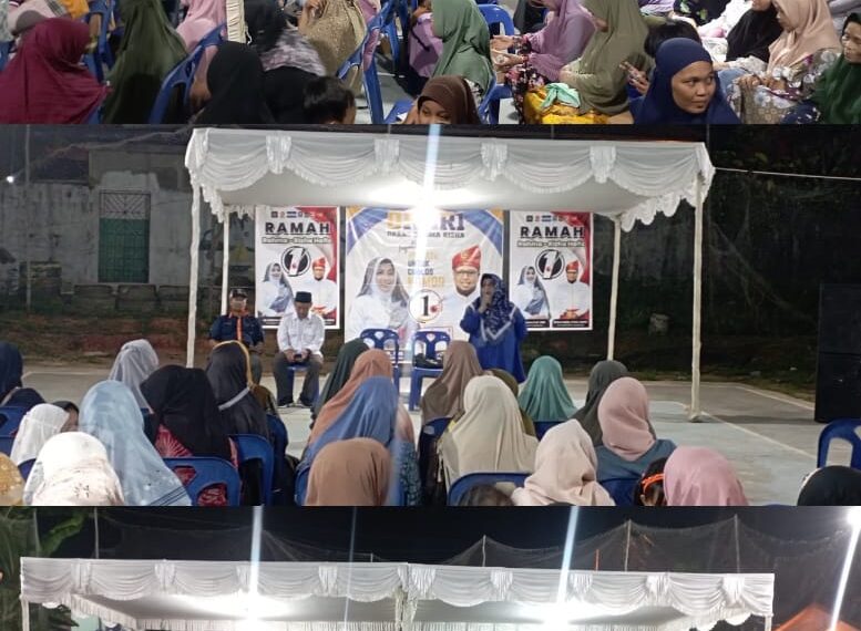 Di Tengah Alunan Sholawat, Rahma-Rizha Ajak Masyarakat Bergandengan Tangan Bangun Tanjungpinang