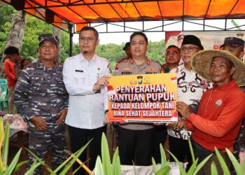 Polresta Tanjungpinang Gelar Penanaman Serentak Mendukung Program Ketahanan Pangan Nasional