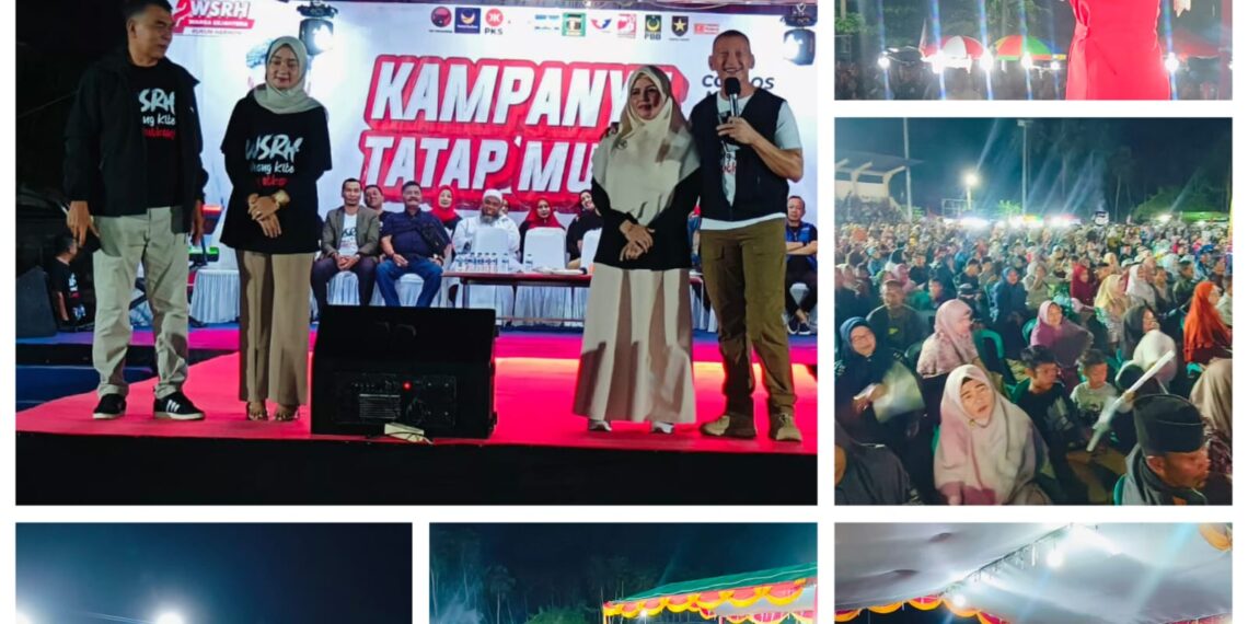 Meledak, Ribuan Masyarakat Hadiri Kampanye Tatap Muka WS-RH di Lapangan Bola Sri Serindit Natuna 