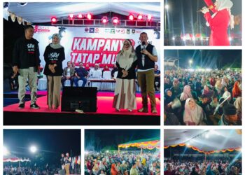 Meledak, Ribuan Masyarakat Hadiri Kampanye Tatap Muka WS-RH di Lapangan Bola Sri Serindit Natuna 