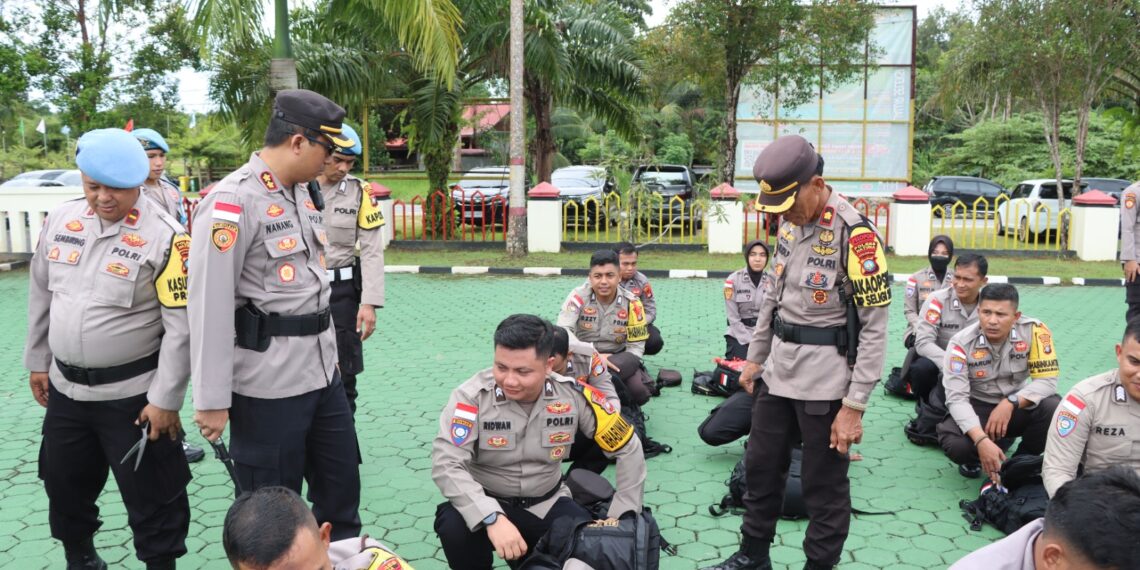Polres Natuna Lakukan Pemeriksaan Kesehatan dan Kesiapan Personel Pengamanan Pilkada 2024
