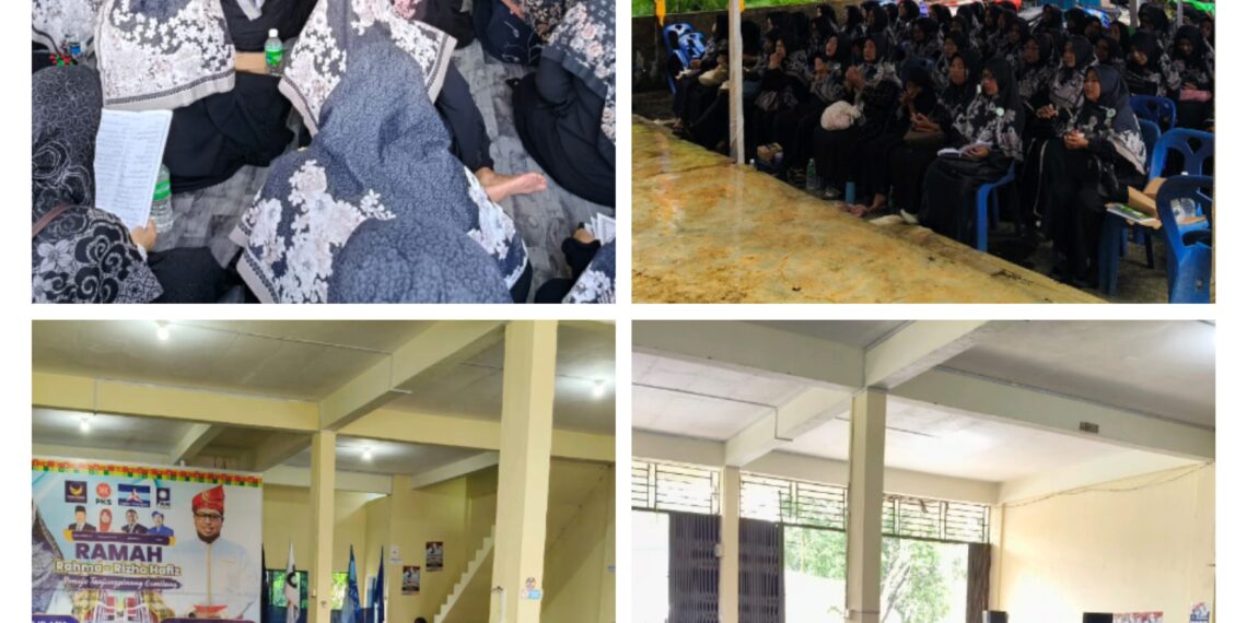 Emak-Emak Anggota Hubbul Musthofa Tanjungpinang Bersatu dalam Pengajian Rutin