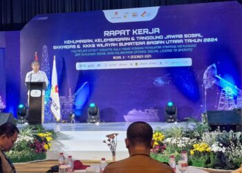Multiplier Effect Hulu Migas Dorong Pertumbuhan Ekonomi dan Kesejahteraan Masyarakat dalam Rapat Kerja SKK Migas Sumbagut-KKKS di Medan