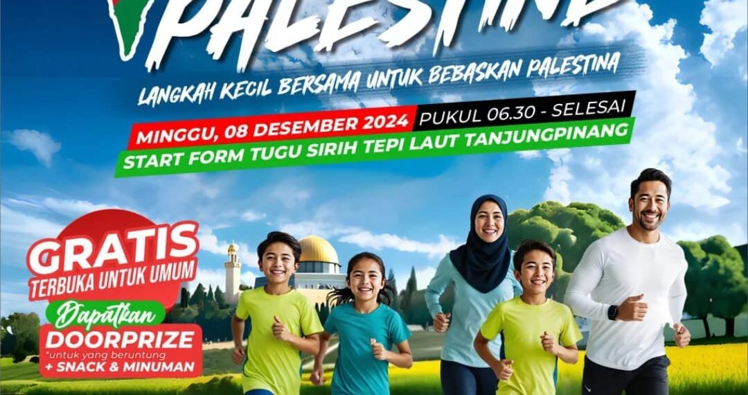 Fun Walk dan Orasi Kebangsaan: Tanjungpinang Tunjukkan Solidaritas untuk Palestina