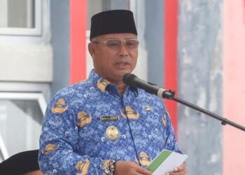 Meski Hujan Upacara HUT Korpri tetap Berjalan, Ini Kata Bupati Anambas