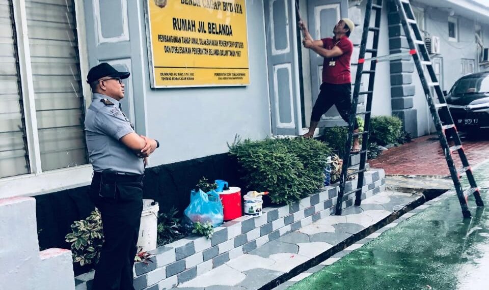 Rutan Kelas I Tanjungpinang Lakukan Standarisasi Warna Gedung untuk Tingkatkan Profesionalisme