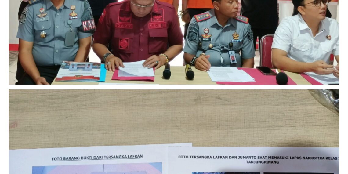 Penyelundupan Narkoba ke Lapas Narkotika Tanjungpinang Gagal, Dua Pelaku Ditangkap