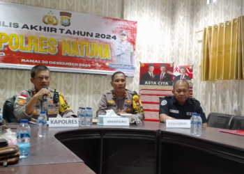 Gelar Pers Rilis Akhir Tahun, Polres Natuna Berkomitmen Berikan Pelayanan Terbaik Bagi Masyarakat