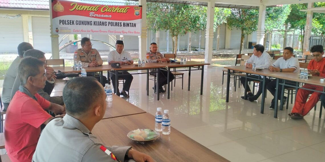 Polres Bintan Gelar Jumat Curhat di Empat Lokasi, Tampung Aspirasi Masyarakat